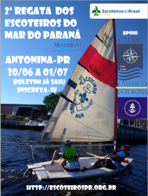 A 2ª Regata Regional dos Escoteiros do Mar do Paraná