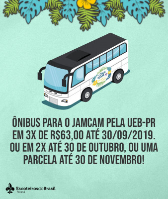 Ônibus para o JAMCAM - 2020