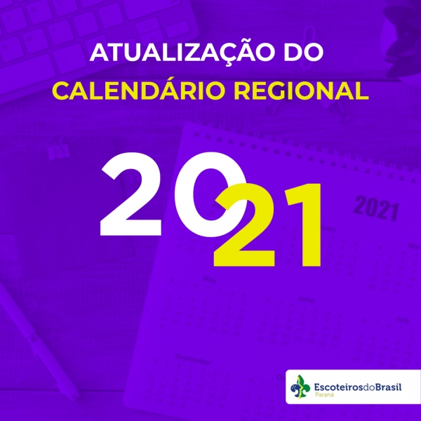 Atualização do Calendário Regional 2021